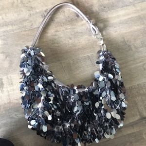 Gray Sequin Bag 🥂 Great condition worn once!